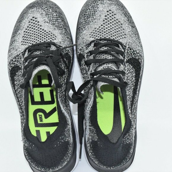 Nike Womens Free RN Flyknit 2018 942839 101 White/Black Sz  Nike Free RN Flyknit 2018 942839-101 Womens Shoes
